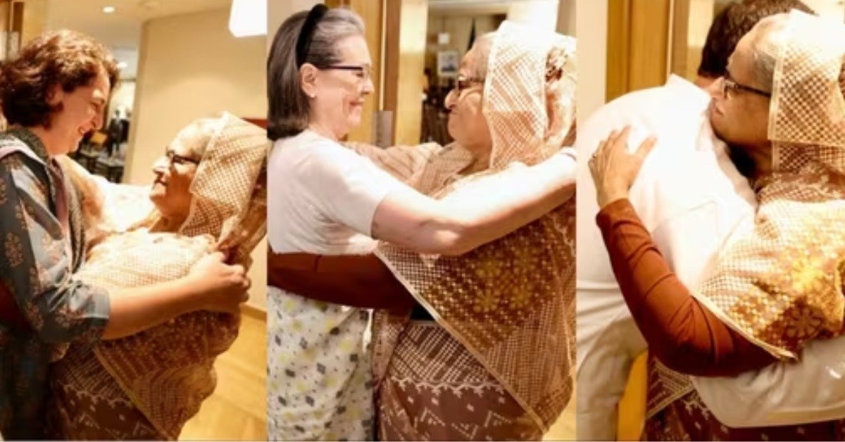 Sonia Gandhi, Rahul, and Priyanka meet Bangladesh PM Sheikh Hasina in New Delhi