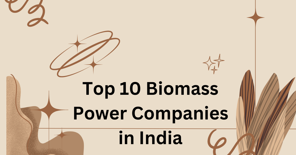 Top 10 Biomass Power Companies in India